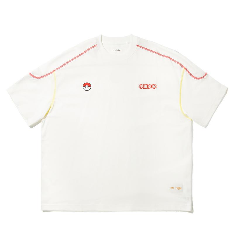 

Li Ning X Pokémon Модная Свободная Универсальная Футболка с Коротким Рукавом Мужские Топы AHSVD03-1 M