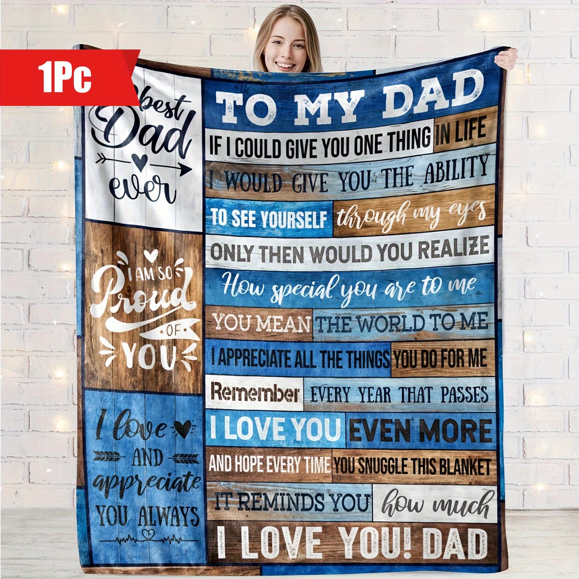 

1pc Envelope Printing Flannel Blanket, Blanket for My Dad, Warm and Comfortable Soft Blanket Sleeping Blanket Nap Blanket for So 70x100cm