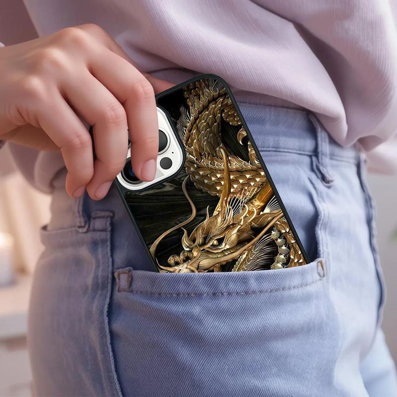 Asian Chinese Dragon Phone Case For iPhone 17 Air 15 16e 14 13 Pro Max Coque 12 11 Pro Max PLUS cover
