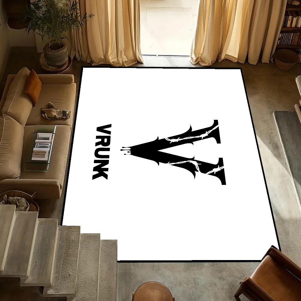 V-Vrunk Printed Small Carpet Anti-Slip Kitchen Fashion Bedroom Non Slip Washable Rug Luxury Living Room Entrance Decoration