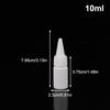 5/10/20/30/50/60/100Ml White Squeeze Dropper Empty Bottle With Screw Cap Eyes Liquid Ink Oil Dropper Paint Pigment Bottles