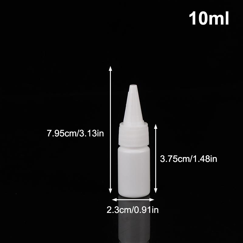 5/10/20/30/50/60/100Ml White Squeeze Dropper Empty Bottle With Screw Cap Eyes Liquid Ink Oil Dropper Paint Pigment Bottles