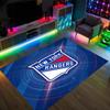 New York Rangers Design Crystal Velvet Carpet Cozy Non?Slip Printed Rug For Bedroom Living Room Entrance