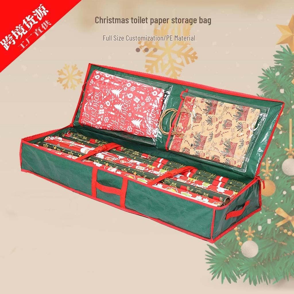 Holiday Gift Wrap & Cardstock Organizer Bag