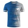 T-shirt da uomo ad asciugatura rapida Sport Tennis Abbigliamento Moda Stampa 3D Uniformi Badminton T-shirt da allenamento da donna Top da uomo Magliette