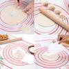 Cluoling Cooking Mat, 40x60cm, Large Size, Bread Kneading Mat, Pastry Mat, Baking Sheet for Kitchen, with Graduations, Heat Resistant, Non-Slip