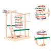 Wooden Bird Playground Playing Gym Birds Chewing Toy, Parakeet Playpen Ladder for Lovebirds