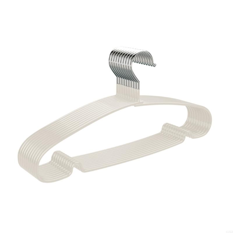 62KD Plastic Clothes Hangers Nonslip Shoulders Protect Clothes Storage Solution