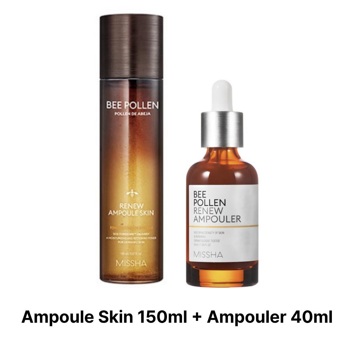 

[MISSHA] Bee Pollen Renew Ampoule Skin 150ml Ampoule Skin 150ml + Ampouler 40ml