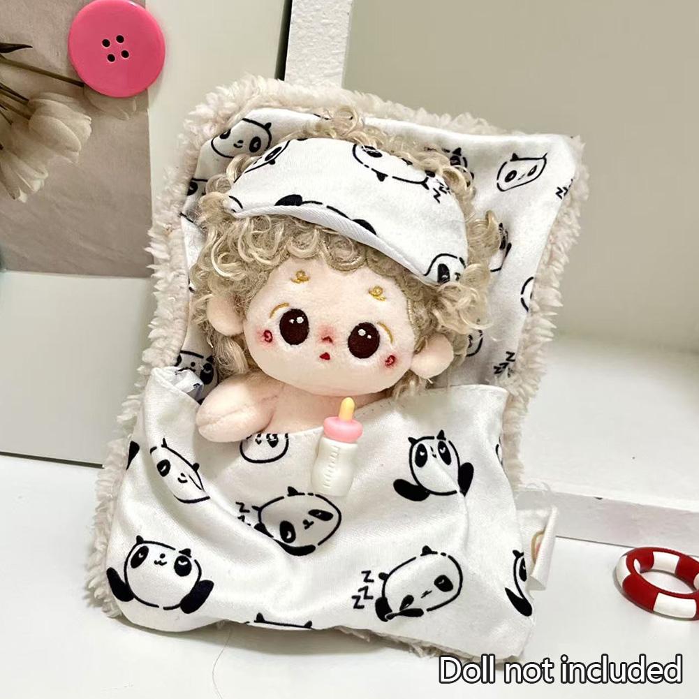 

Для 10см/20см Хлопковой Куклы Детская Одежда Спальный Мешок Панда Комплект Пижамы для Куклы Милая Игрушка Кукла Наряд Аксессуары Labubu 02# - 10cm