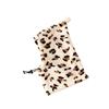 Small Dog Plush Cap for Halloween with Leopard Print Pet Birthday Party Props Hat Dogs Adjustable Strap Pullover Hat