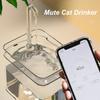 Katzentrinkbrunnen, automatischer Filter, transparenter Katzentrinker, elektrischer USB-Stummschaltungs-Umwälzfiltertrinker für Katzen, Wasserspender