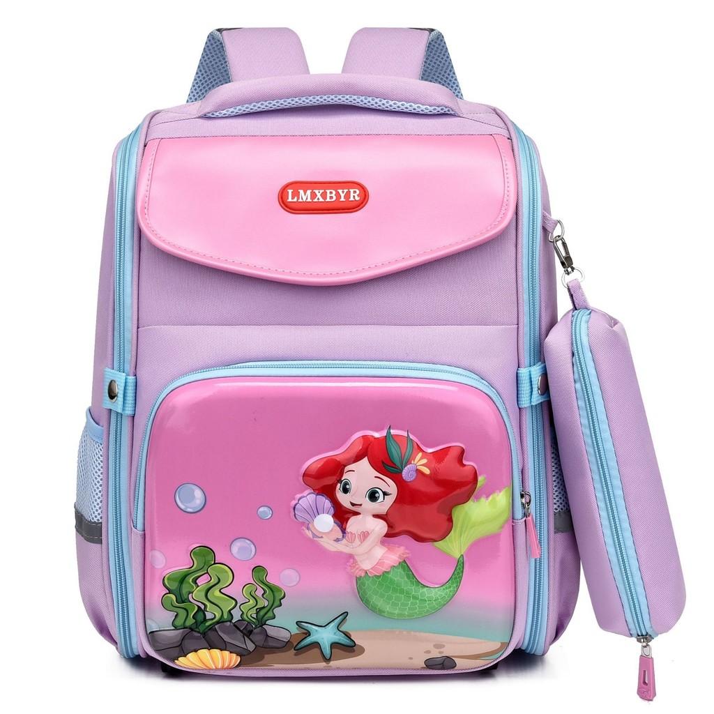 Lightweight And Spacious Kids School Backpack With Cute Cartoon Patterns