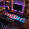 FC Bayern München Benutzerdefiniertes Großes Mauspadd, Personalisierter Namens-Textdruck, Fußball-Logo Rutschfeste Schreibtischmatte Gaming-Geschenk
