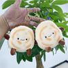 Plush Adorable Short Meat Bun Keyring Creative Doll Soft Toy For Unique Bag Hangers