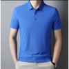 Sommer Neues Herren Kurzarm Eis POLO Shirt Mode Einfach Herren Business Casual Pullover Große Größe