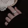 S925 Sterling Silver Retro Copper Coin Open Ring - Japanese Korean Style, Five Blessings, Oxidized Finish