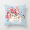 Flower Butterfly Print Pillowcase Car Ornaments Office Living Room Home Pillowcase