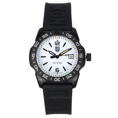 Pacific Diver Ripple Gummiarmband weißes Zifferblatt Quarz XS.3127M 200M Herrenuhr