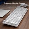 Retro Punk Wired Mechanical-Feel Silent Keyboard for Gaming & Office Use
