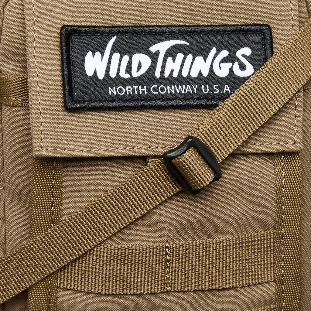 Wild Things Shoulder Bag with Key Hook and Flap Military Beige WT-380-3008 Pocket,