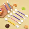 4pcs DIY Plastic Baking Craft Tool Sugar Craft Fondant Cake Pastry Carving Cutter Kitchen Decorating Flower Clay Tool