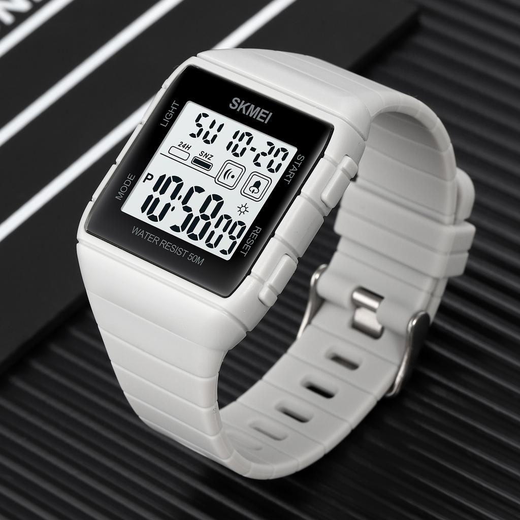SKMEI 1960 LED Light Wristwatch reloj hombre Digital movement Mens Sport Watch Military Countdown Alarm Clock 5Bar Waterproof