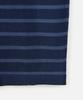 247Silijeu Supima Cotton Striped Half Knit Dark Navy