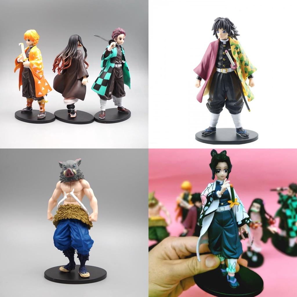 Highquality Pvc Demon Slayer Action Figures Collection Including Mitsuri Muichiro Tengen Kyojuro Obanai Kanao Sanemi Elegant Decorations
