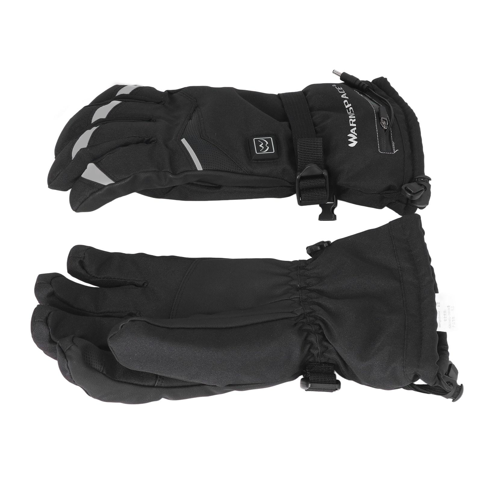 

1 Pair Electric Heated Gloves 3 Temperature Setting Battery Powered Rechargeable Heating Thermal Touchscreen Gloves for Men Wome