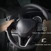 Car Steering Wheel Cover  Leather For Renault Megane 3 2009-2014 Scenic 2010-2015 Flue Steering Wheel Car Accessories