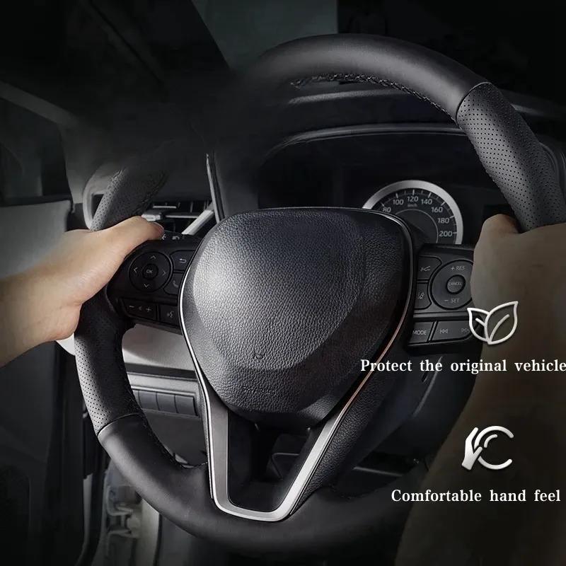 Car Steering Wheel Cover  Leather For Renault Megane 3 2009-2014 Scenic 2010-2015 Flue Steering Wheel Car Accessories