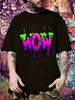 T-shirt - "Wow" Graffiti Print