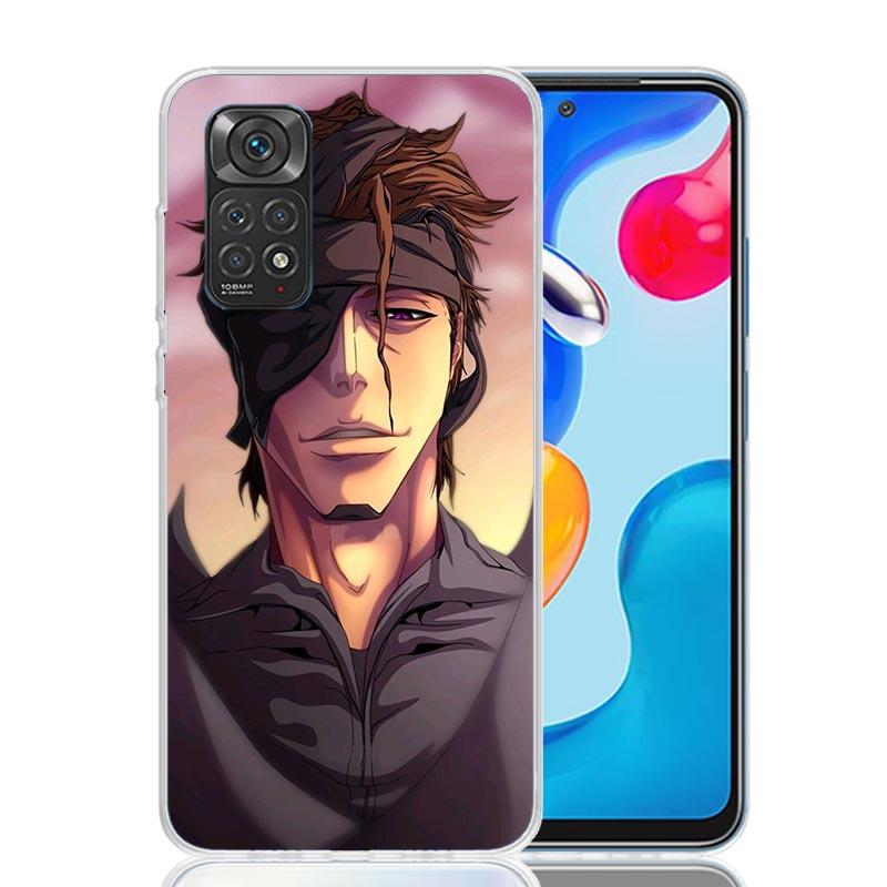 Aizen Sousuke Bleach Phone Case For Xiaomi Redmi Note 15 14 13 12S 12 Pro Plus 11S 11E 11 11T 10S 10 Art Soft Pattern Cover Redm