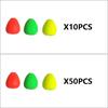 10 Stück/50 Stück Angelposen für Forellen Ovaler Angelindikator Angelzubehör Helle Farbe Angel-Schaumstoffposen