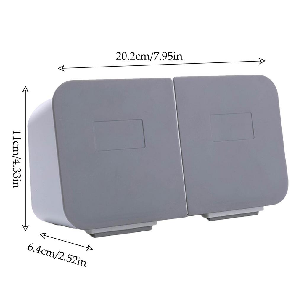 Wall Mounted Bathroom Organizer Back Adhesive Small Bathroom Organizer Multifunctional Adhesive Small Bathroom Organizer Box For