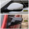 Ox Horn Blade Style Rearview Mirror Cover Trim For Hyundai Elantra Veloster 2011 - 2015 Black / Carbon Fiber Look  Accessories