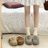 Retro Velvet Lazy Versatile Warm Cotton Slippers 2025 Autumn and Winter Fluffy Slippers Women's Fashion New