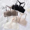 Women's Front Closure Push-Up Bra Sexy Underwear Seamless Push Up Bra Fashion T Back Brassiere Ladies Lingerie