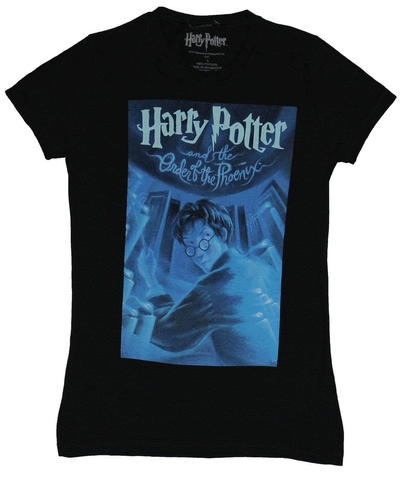 Harry Potter Girls Juniors T-Shirt - Order of the Phoenix Book Painting Pic XXL