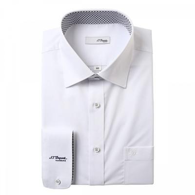 Cotton Blend Stretch Regular Fit Long Sleeve Shirt Se5m12ls902swh