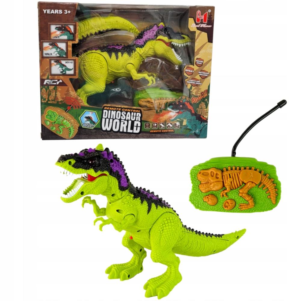 Dinosaur R/C Controlled Pilot Walks Sounds Remote Controlled Light Steam