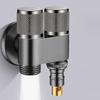 New Alloy Washing Machine Faucet 1 In Two Out G1/2 Toilet Triangle Valve Triangle Valve Double Control Valve Basin