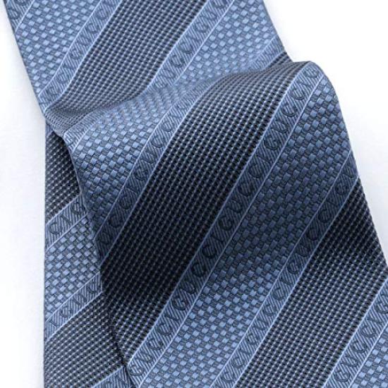 Gucci Gravata Listrada Azul GUJ-833 [Usada]