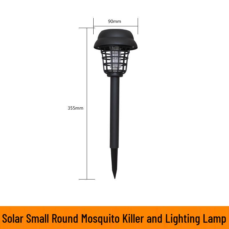 Outdoor Solar-Powered Mosquito Killer Lamp with Waterproof Electric Shock Repellent and Balcony Lighting