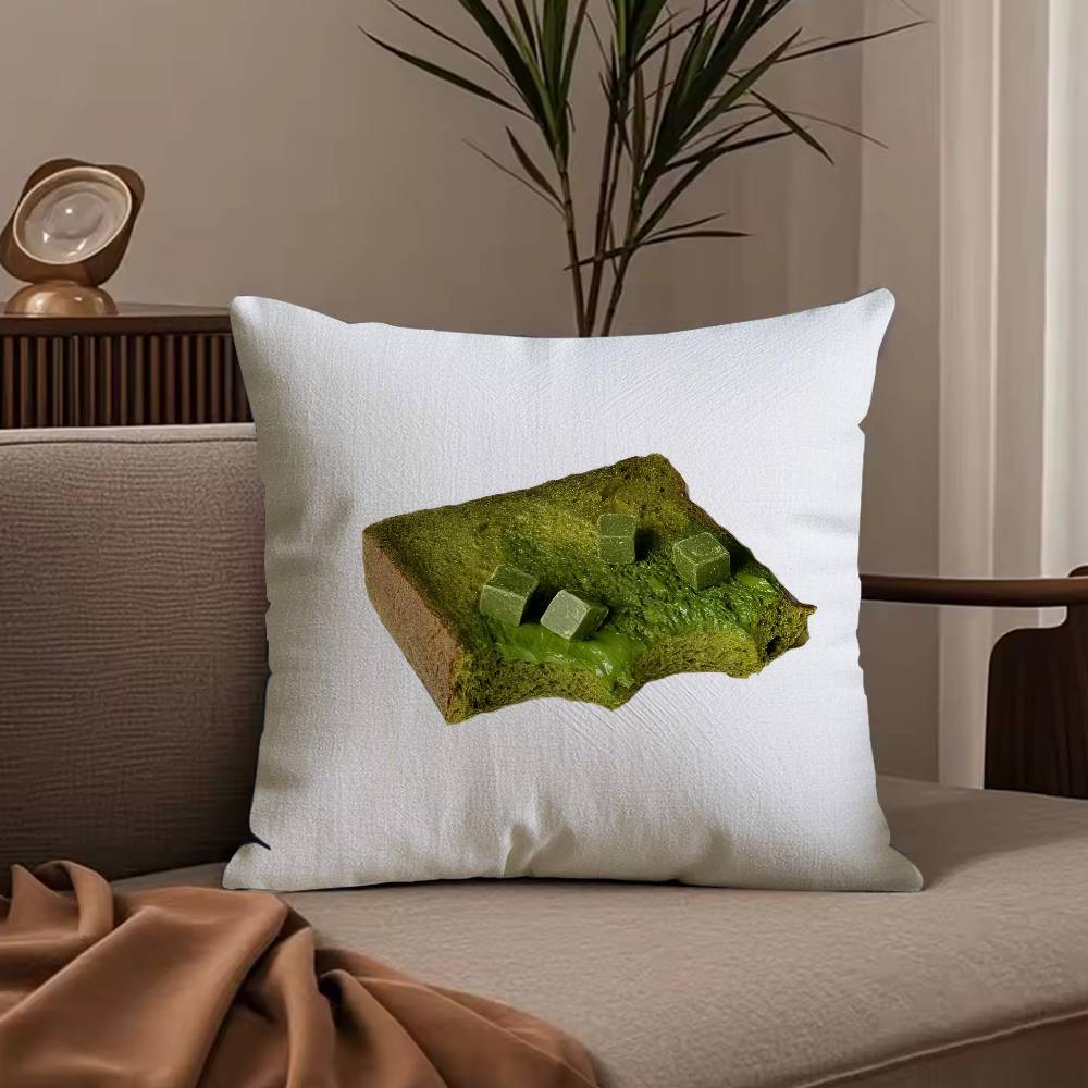 Moderne Süße Matcha Kissenbezug Anti-Milben Kissenbezug Unsichtbarer Reißverschluss seidiger kurzer Plüsch Sofakissenbezug