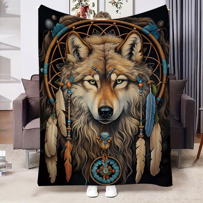 Anime Milk Tea Blanket - Soft Printed Flannel Throw 70x100cm белый