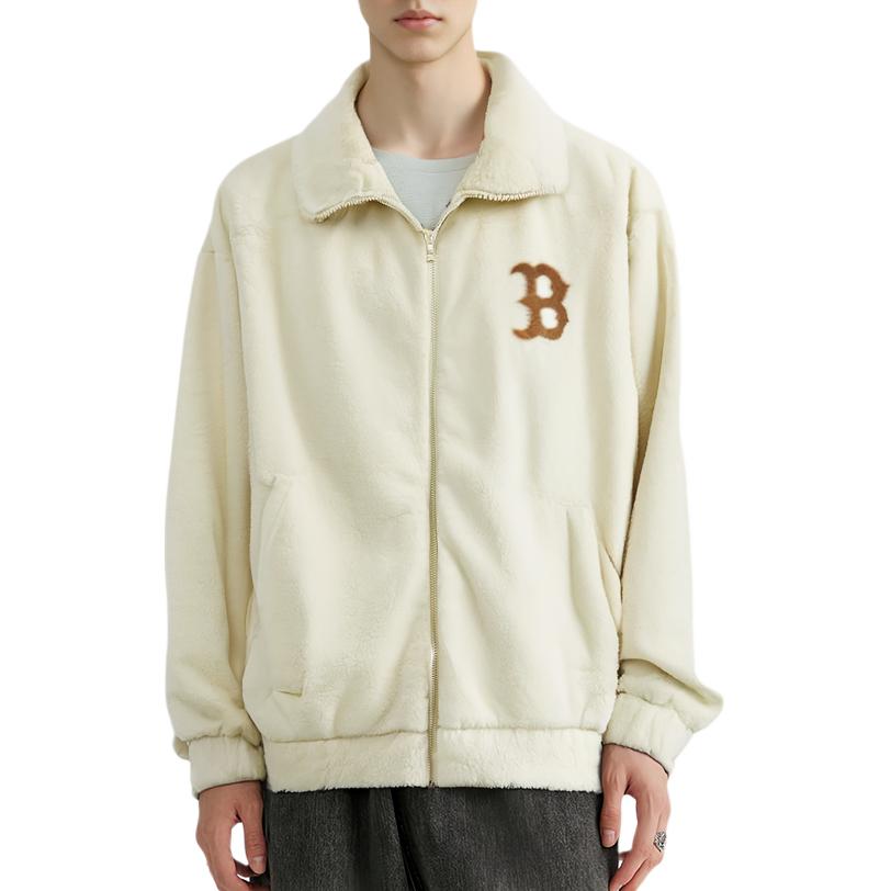 MLB Jackets Unisex Beige Yellow Lapel Moderate Other 3AFDV0236-43BGL