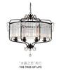 Modern Luxury E14 Gold Black Iron Crystal Glass Led Chandelier Lighting Fixtures for Loft Staircase Living Room Bathroom Lamp