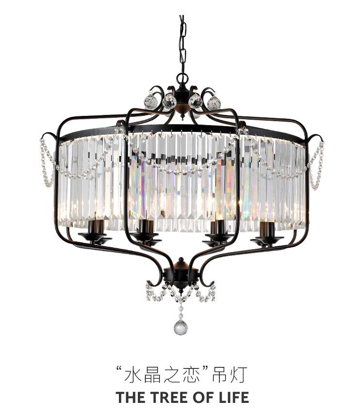 Modern Luxury E14 Gold Black Iron Crystal Glass Led Chandelier Lighting Fixtures for Loft Staircase Living Room Bathroom Lamp